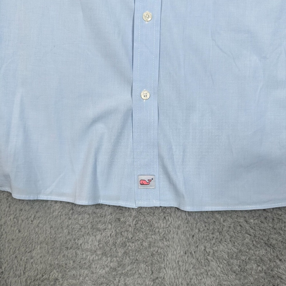 Vineyard Vines by Shep and Ian Whale Shirt • Men's XL Blue Button Up Oxford EUC - Picture 6 of 13